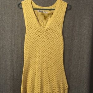 Yellow athleta tank top